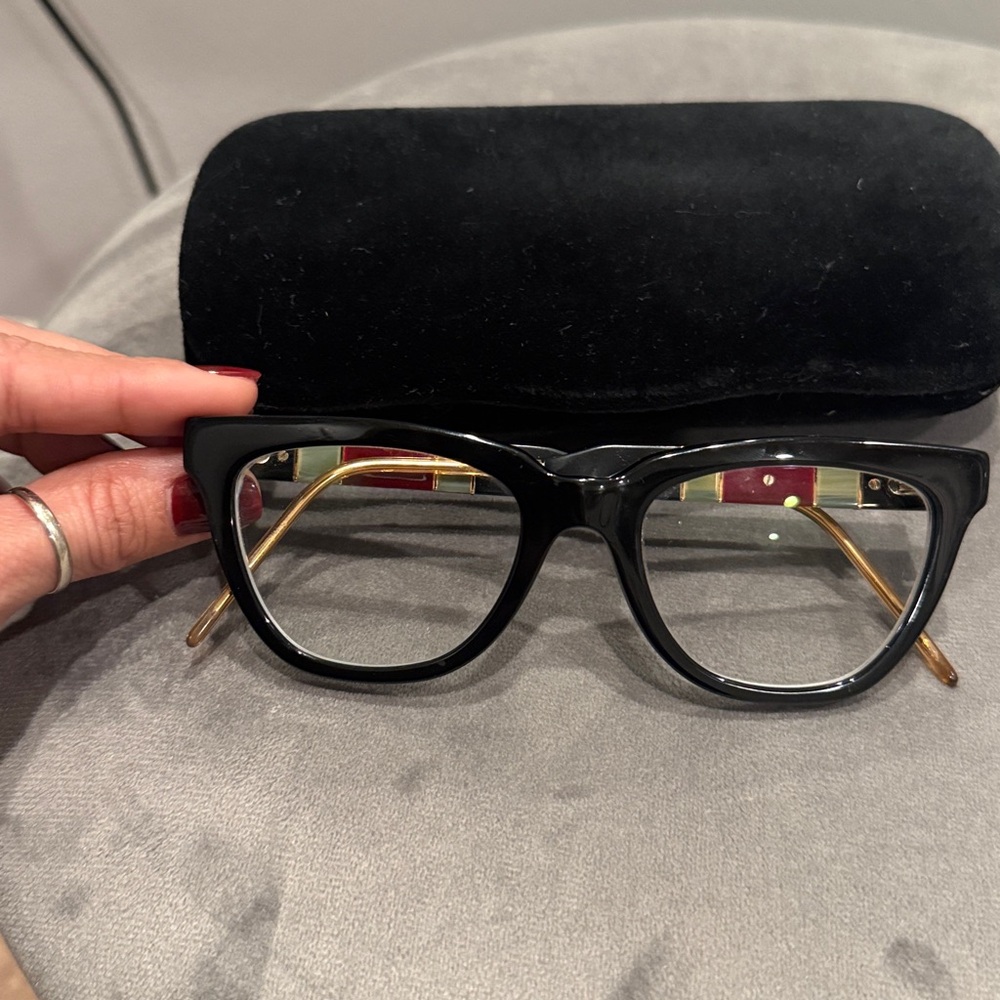 Gucci  Black and Gold Women's Glasses - Picture 6 of 7
